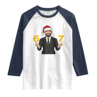 67 Six Seven Zohran Mamdani Christmas Raglan Shirt - Wonder Print Shop
