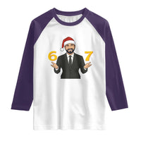 67 Six Seven Zohran Mamdani Christmas Raglan Shirt - Wonder Print Shop