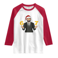 67 Six Seven Zohran Mamdani Christmas Raglan Shirt - Wonder Print Shop