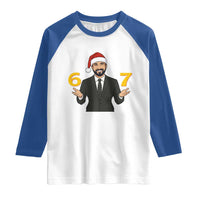 67 Six Seven Zohran Mamdani Christmas Raglan Shirt - Wonder Print Shop