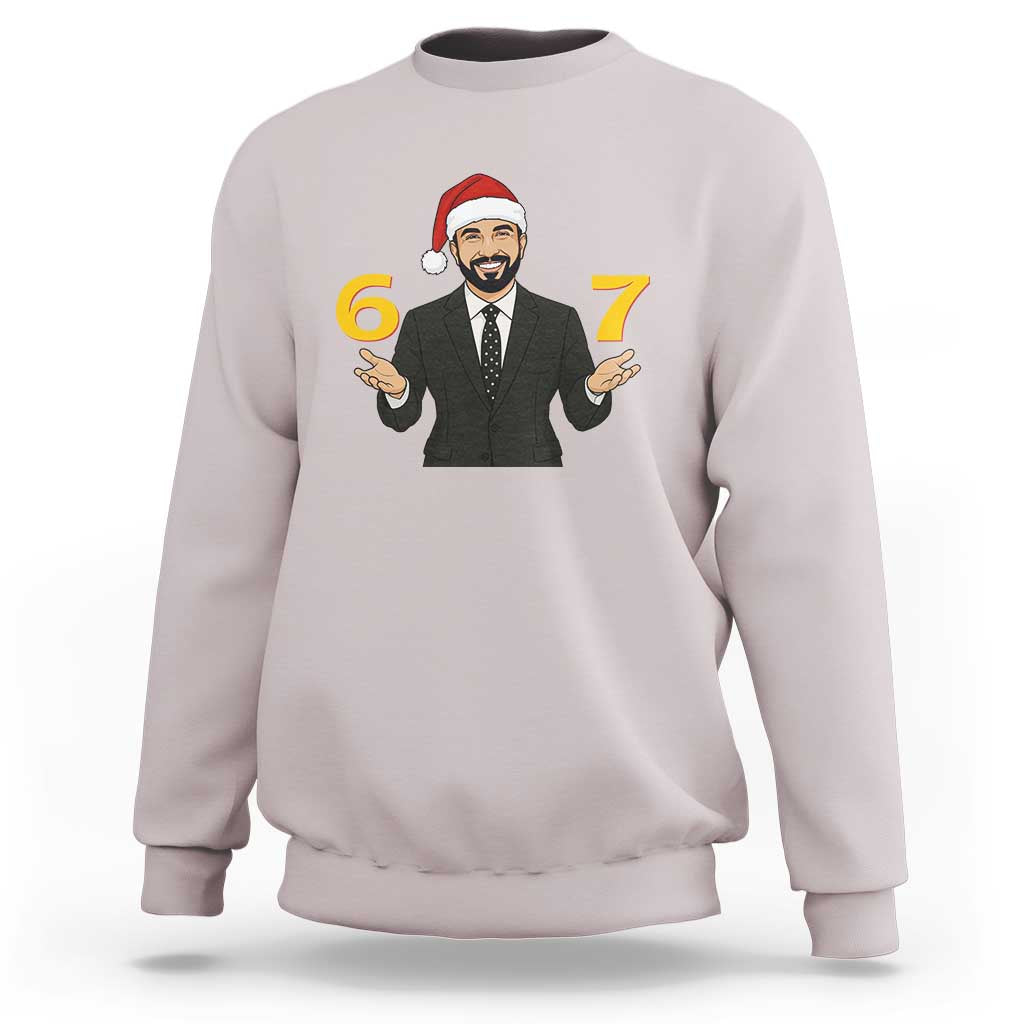 67 Six Seven Zohran Mamdani Christmas Sweatshirt - Wonder Print Shop