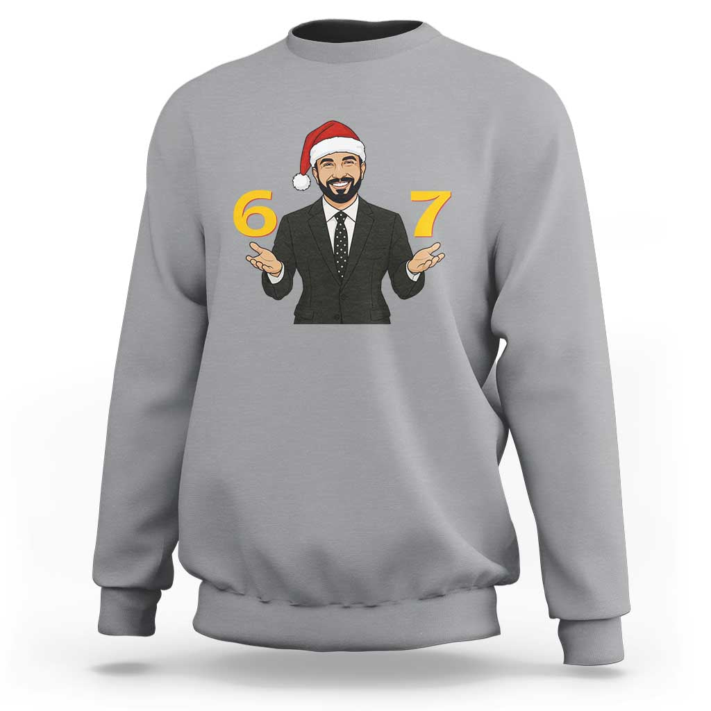 67 Six Seven Zohran Mamdani Christmas Sweatshirt - Wonder Print Shop