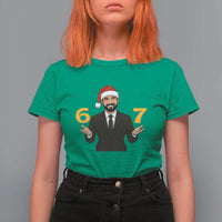 67 Six Seven Zohran Mamdani Christmas T Shirt For Women - Wonder Print Shop