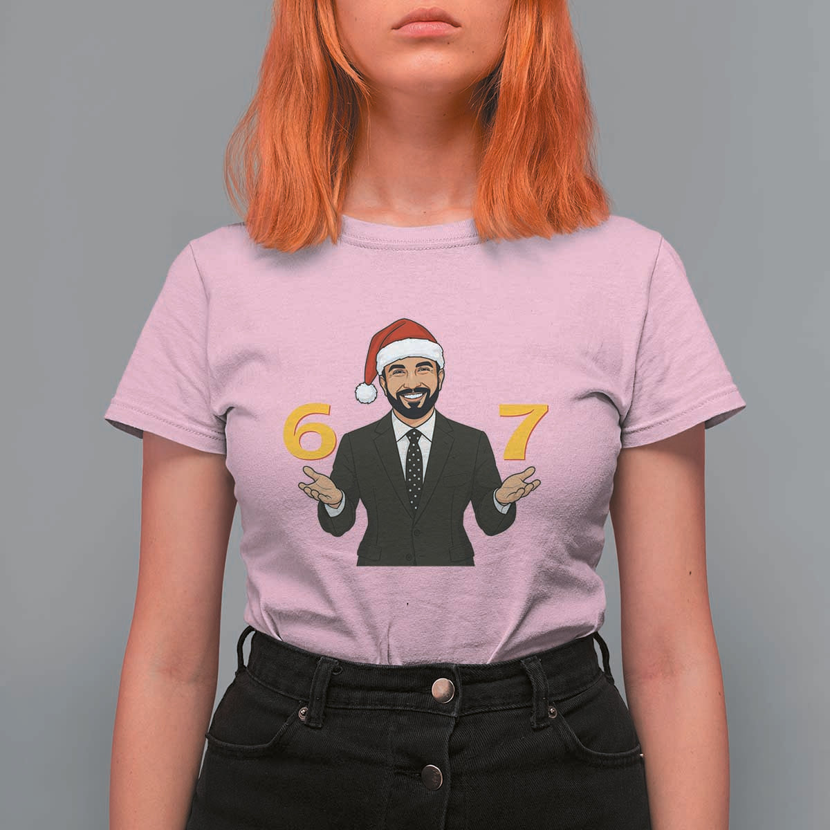67 Six Seven Zohran Mamdani Christmas T Shirt For Women - Wonder Print Shop