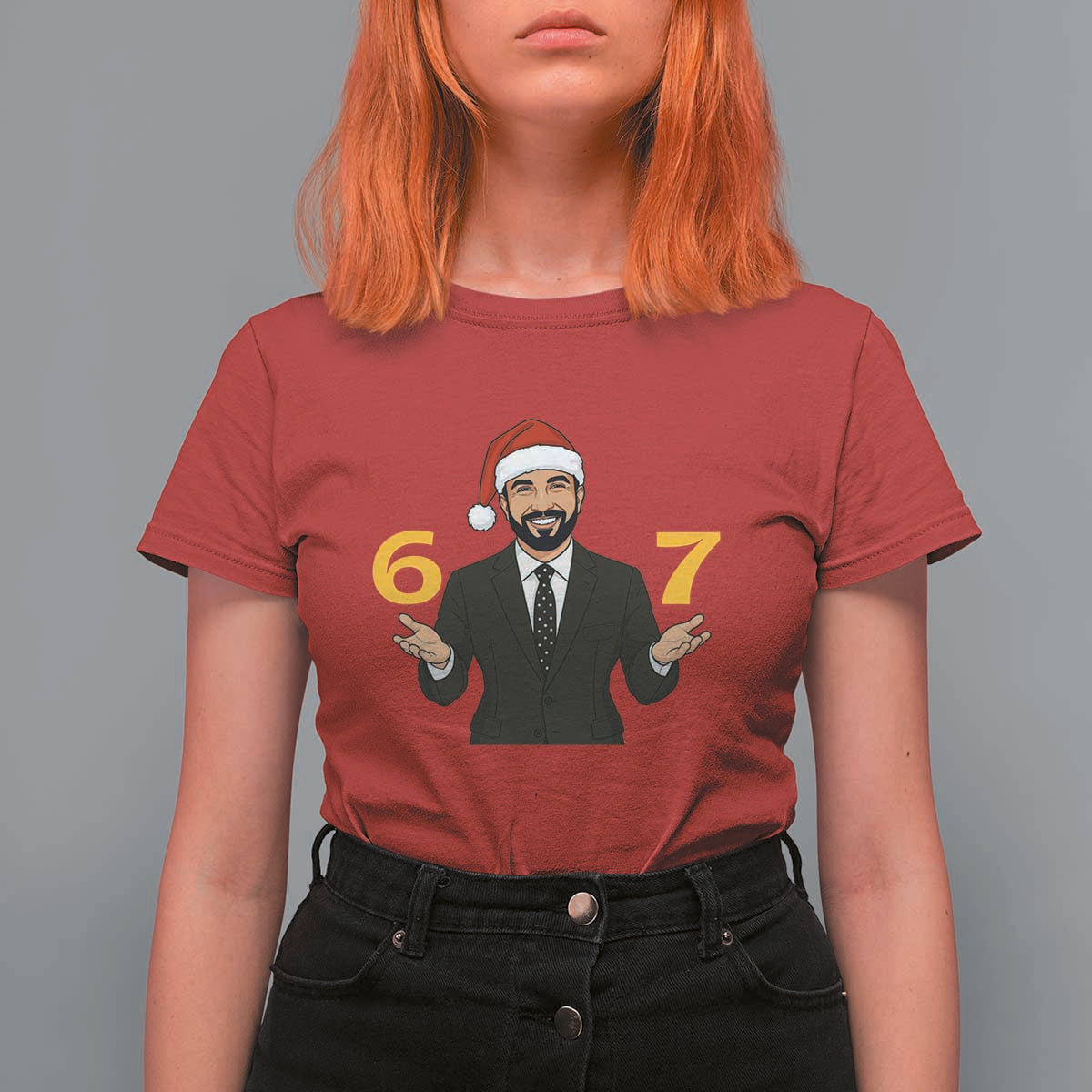 67 Six Seven Zohran Mamdani Christmas T Shirt For Women - Wonder Print Shop