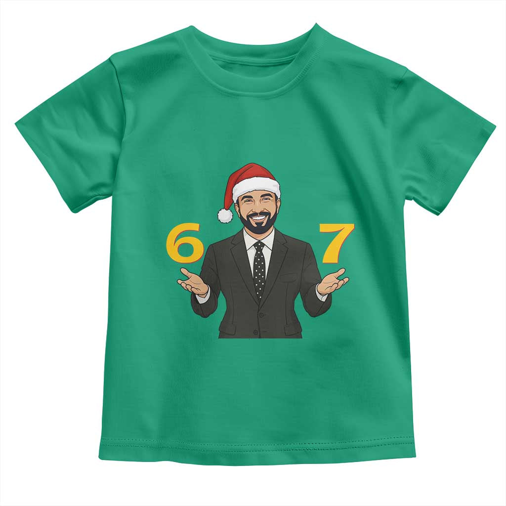 67 Six Seven Zohran Mamdani Christmas Toddler T Shirt - Wonder Print Shop
