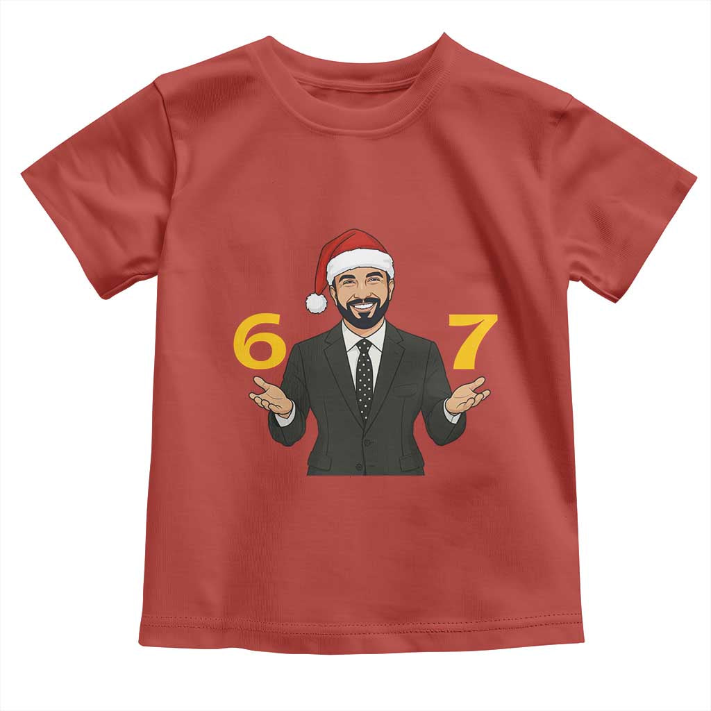 67 Six Seven Zohran Mamdani Christmas Toddler T Shirt - Wonder Print Shop