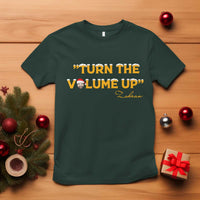 Turn The Volume Up T Shirt Zohran Mamdani Christmas - Wonder Print Shop