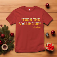 Turn The Volume Up T Shirt Zohran Mamdani Christmas - Wonder Print Shop