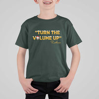 Turn The Volume Up T Shirt For Kid Zohran Mamdani Christmas - Wonder Print Shop