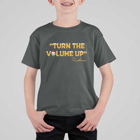 Turn The Volume Up T Shirt For Kid Zohran Mamdani Christmas - Wonder Print Shop