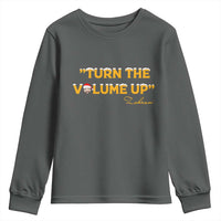 Turn The Volume Up Youth Sweatshirt Zohran Mamdani Christmas - Wonder Print Shop