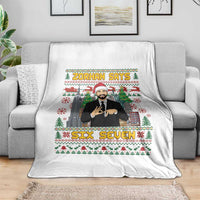67 Six Seven Zohran Mamdani Christmas Throw Blanket Progressive Democrats - Wonder Print Shop