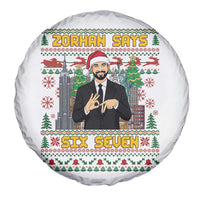 67 Six Seven Zohran Mamdani Christmas Spare Tire Cover Progressive Democrats - Wonder Print Shop