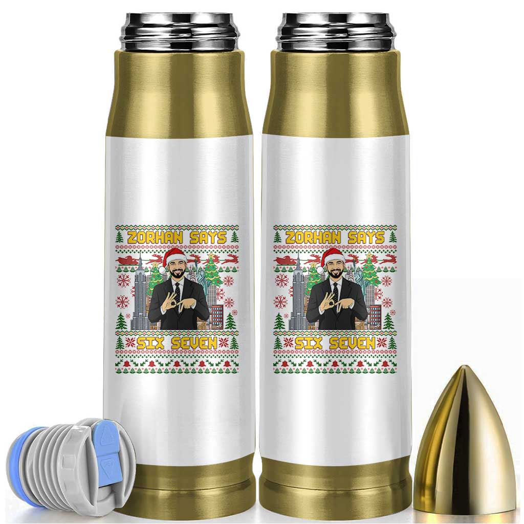 67 Six Seven Zohran Mamdani Christmas Bullet Tumbler Progressive Democrats - Wonder Print Shop