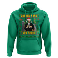 67 Six Seven Zohran Mamdani Christmas Hoodie Progressive Democrats - Wonder Print Shop