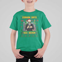 67 Six Seven Zohran Mamdani Christmas T Shirt For Kid Progressive Democrats - Wonder Print Shop