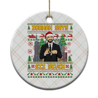67 Six Seven Zohran Mamdani Christmas Ceramic Ornament Progressive Democrats - Wonder Print Shop