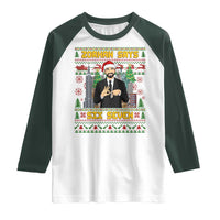 67 Six Seven Zohran Mamdani Christmas Raglan Shirt Progressive Democrats - Wonder Print Shop