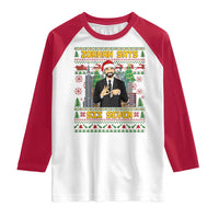 67 Six Seven Zohran Mamdani Christmas Raglan Shirt Progressive Democrats - Wonder Print Shop