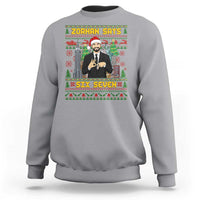 67 Six Seven Zohran Mamdani Christmas Sweatshirt Progressive Democrats - Wonder Print Shop