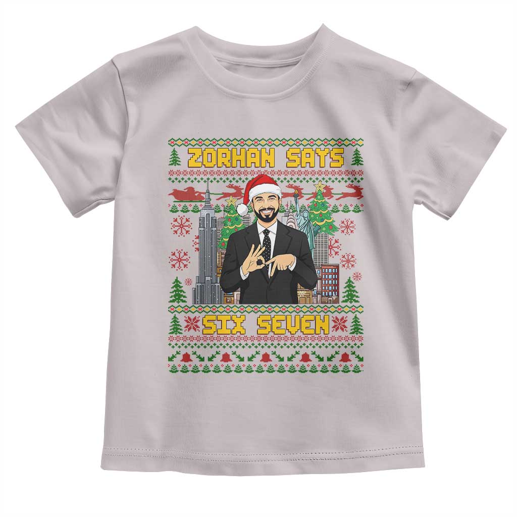 67 Six Seven Zohran Mamdani Christmas Toddler T Shirt Progressive Democrats - Wonder Print Shop