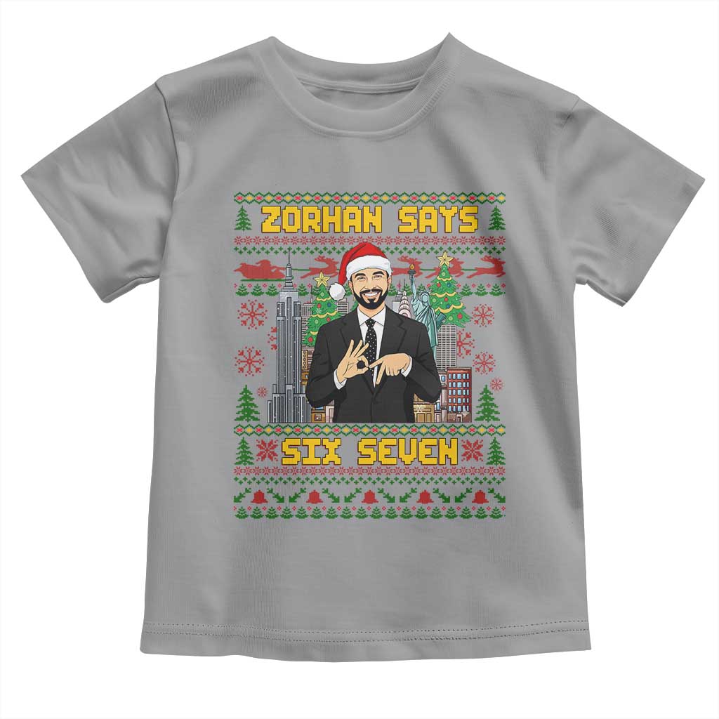 67 Six Seven Zohran Mamdani Christmas Toddler T Shirt Progressive Democrats - Wonder Print Shop