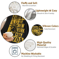 Zohran Mamdani NYC Mayor Throw Blanket Funny Cool Trendy Progressive - Wonder Print Shop