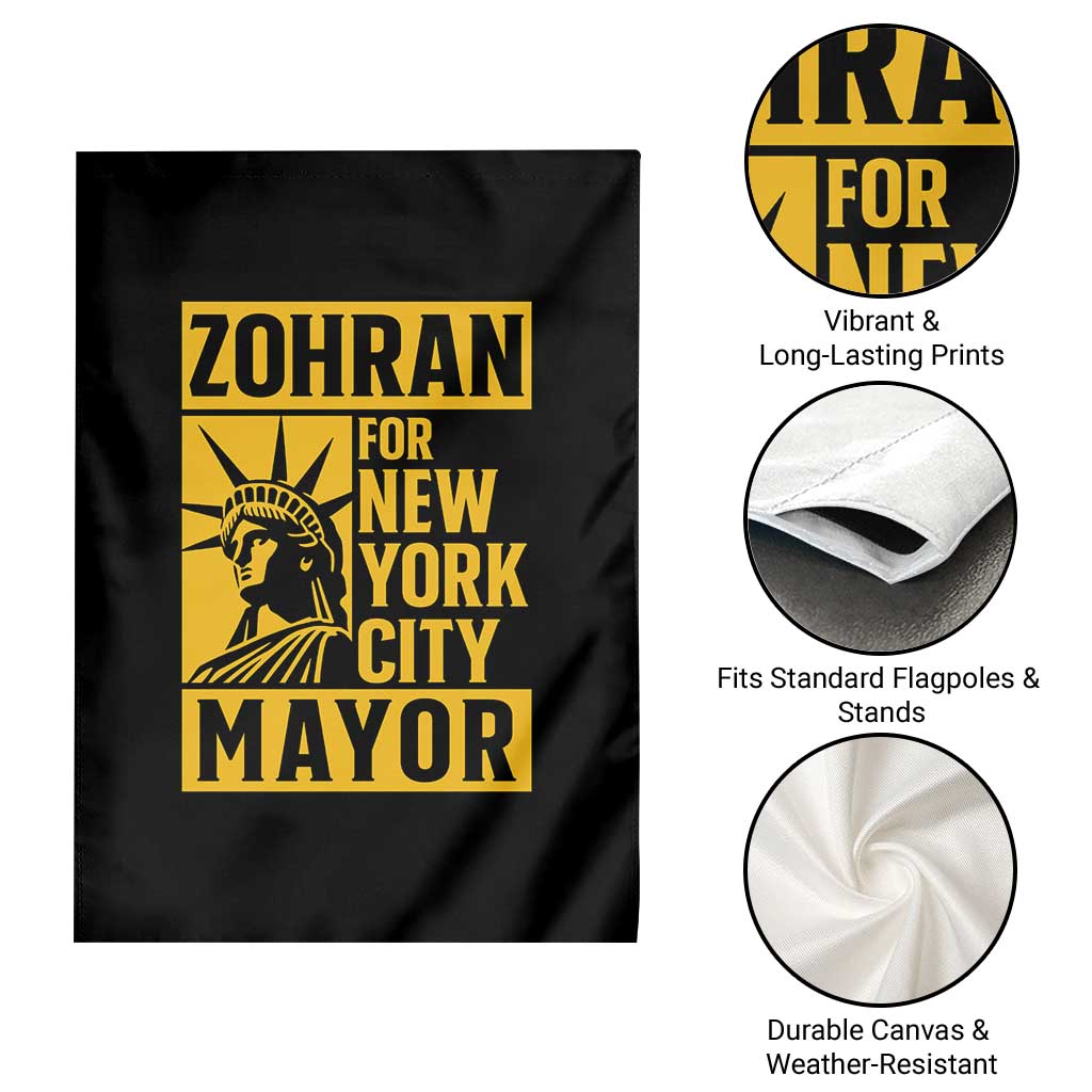 Zohran Mamdani NYC Mayor Garden Flag Funny Cool Trendy Progressive - Wonder Print Shop