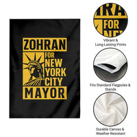 Zohran Mamdani NYC Mayor Garden Flag Funny Cool Trendy Progressive - Wonder Print Shop