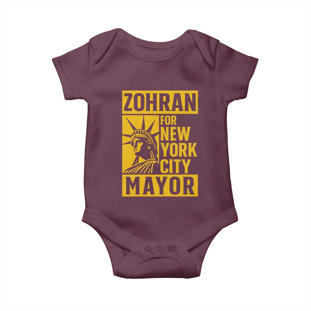 Zohran Mamdani NYC Mayor Baby Onesie Funny Cool Trendy Progressive - Wonder Print Shop