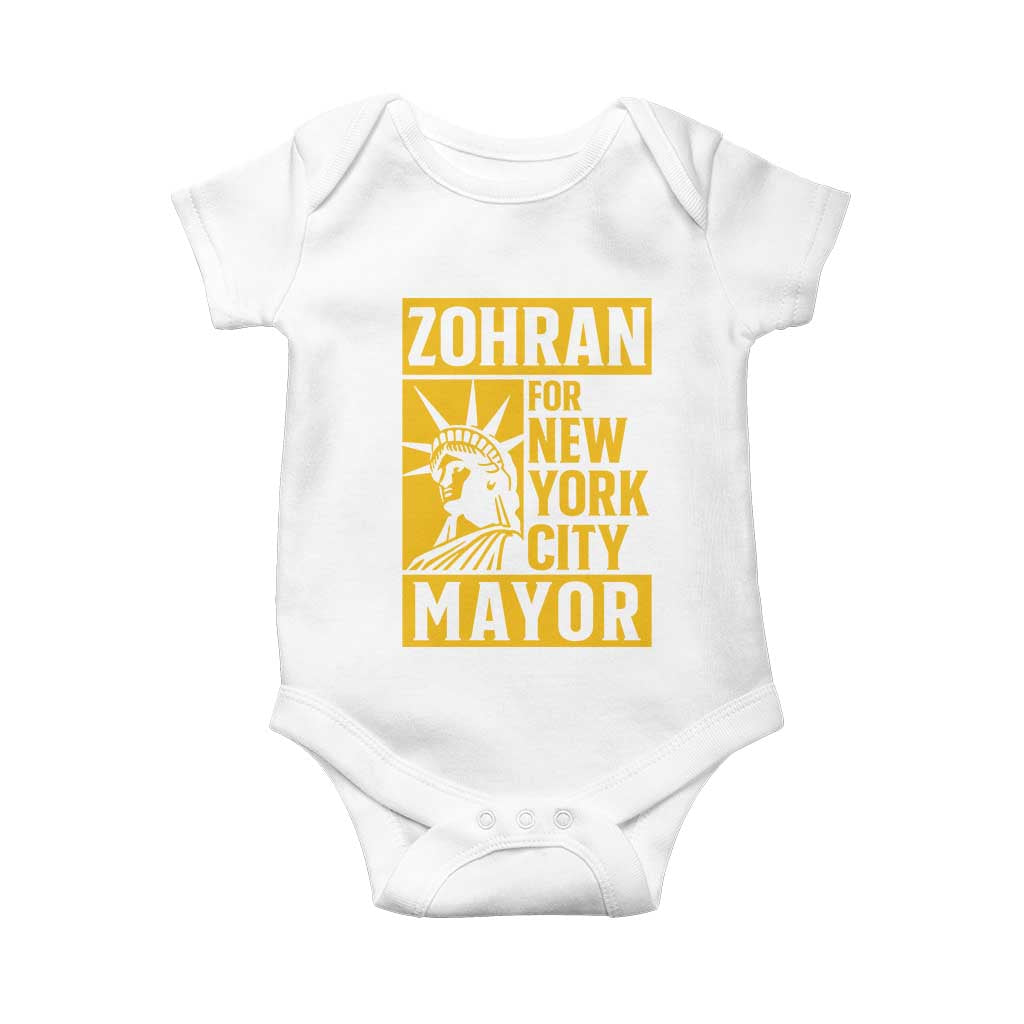Zohran Mamdani NYC Mayor Baby Onesie Funny Cool Trendy Progressive - Wonder Print Shop