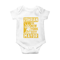 Zohran Mamdani NYC Mayor Baby Onesie Funny Cool Trendy Progressive - Wonder Print Shop