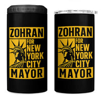 Zohran Mamdani NYC Mayor 4 in 1 Can Cooler Tumbler Funny Cool Trendy Progressive - Wonder Print Shop