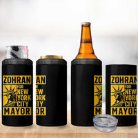 Zohran Mamdani NYC Mayor 4 in 1 Can Cooler Tumbler Funny Cool Trendy Progressive - Wonder Print Shop