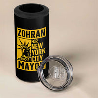 Zohran Mamdani NYC Mayor 4 in 1 Can Cooler Tumbler Funny Cool Trendy Progressive - Wonder Print Shop