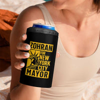 Zohran Mamdani NYC Mayor 4 in 1 Can Cooler Tumbler Funny Cool Trendy Progressive - Wonder Print Shop