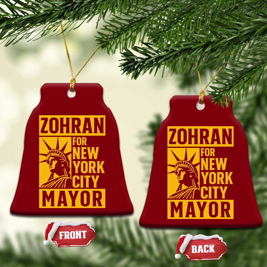Zohran Mamdani NYC Mayor Ceramic Ornament Funny Cool Trendy Progressive - Wonder Print Shop