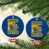 Zohran Mamdani NYC Mayor Ceramic Ornament Funny Cool Trendy Progressive - Wonder Print Shop