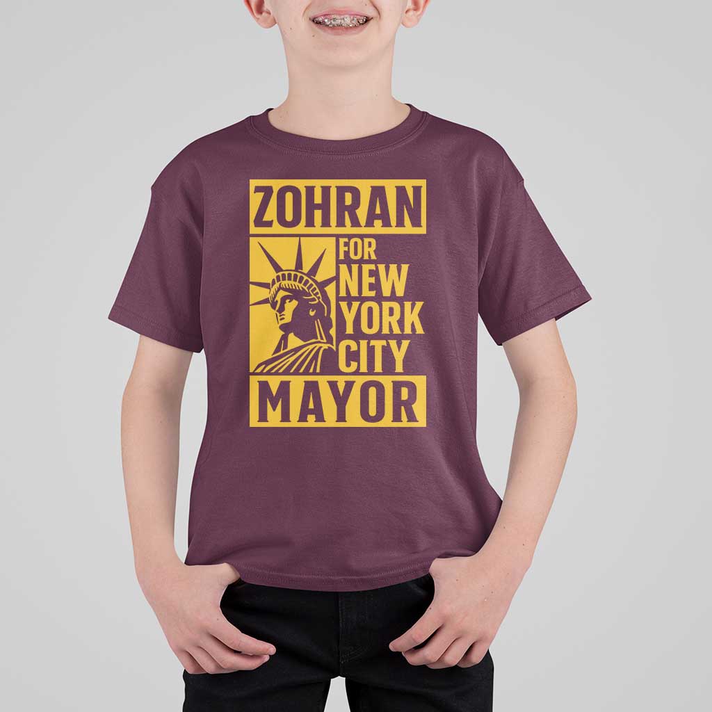 Zohran Mamdani NYC Mayor T Shirt For Kid Funny Cool Trendy Progressive - Wonder Print Shop
