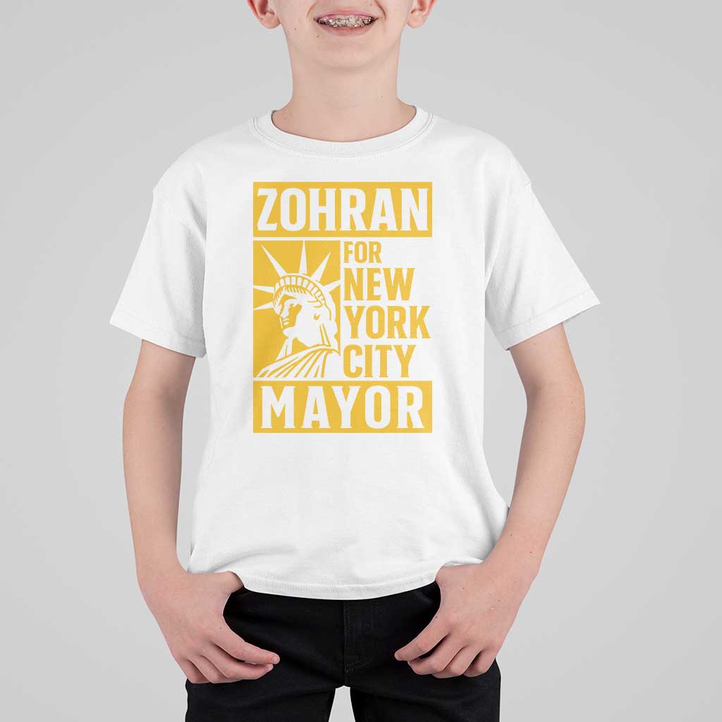 Zohran Mamdani NYC Mayor T Shirt For Kid Funny Cool Trendy Progressive - Wonder Print Shop