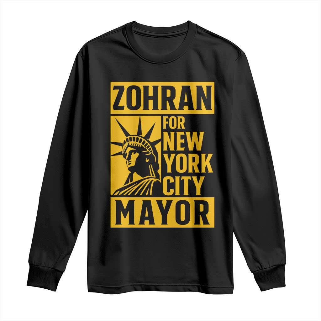 Zohran Mamdani NYC Mayor Long Sleeve Shirt Funny Cool Trendy Progressive - Wonder Print Shop