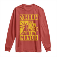 Zohran Mamdani NYC Mayor Long Sleeve Shirt Funny Cool Trendy Progressive - Wonder Print Shop