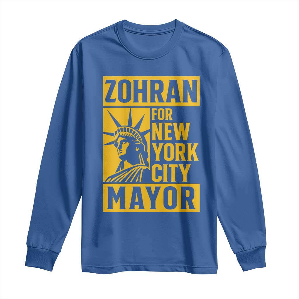 Zohran Mamdani NYC Mayor Long Sleeve Shirt Funny Cool Trendy Progressive - Wonder Print Shop