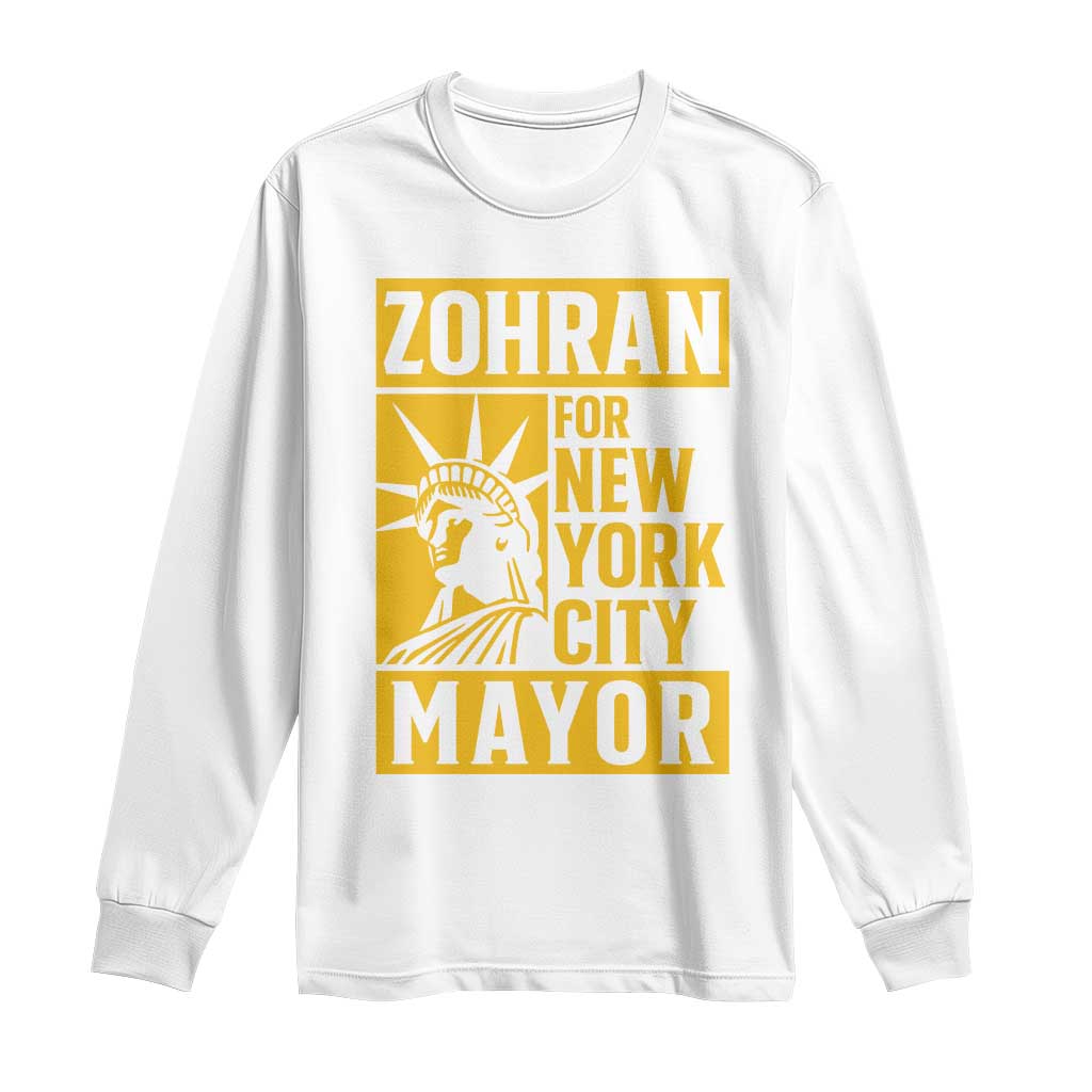 Zohran Mamdani NYC Mayor Long Sleeve Shirt Funny Cool Trendy Progressive - Wonder Print Shop