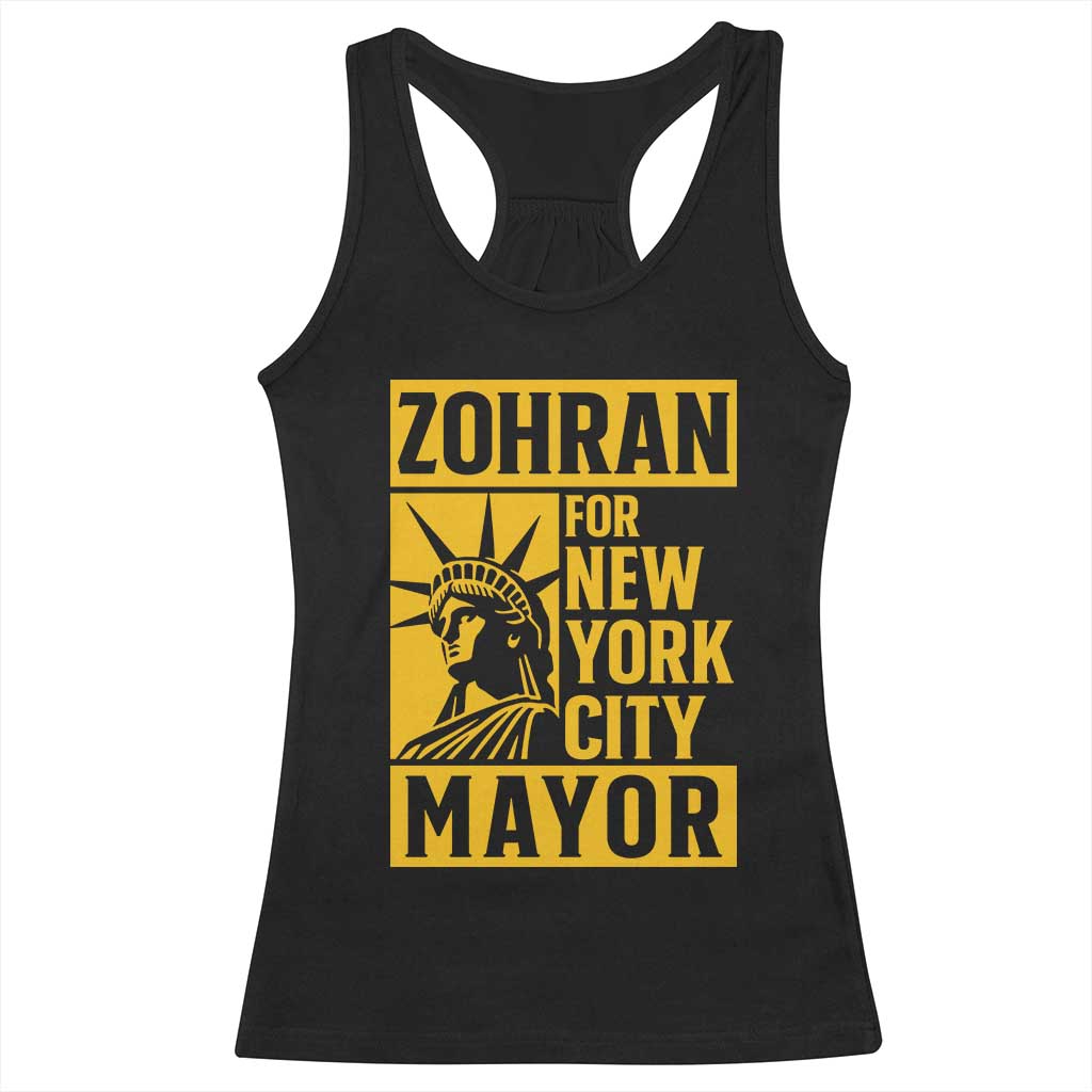 Zohran Mamdani NYC Mayor Racerback Tank Top Funny Cool Trendy Progressive - Wonder Print Shop