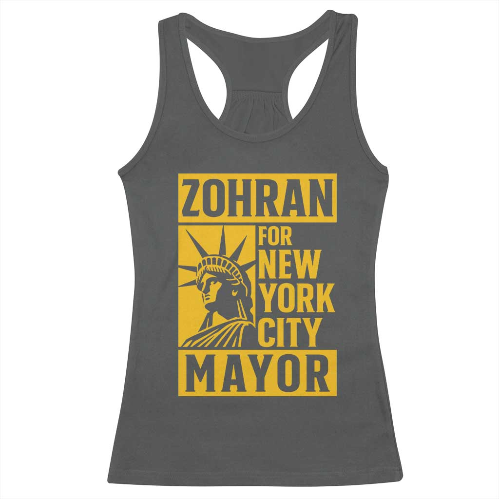 Zohran Mamdani NYC Mayor Racerback Tank Top Funny Cool Trendy Progressive - Wonder Print Shop