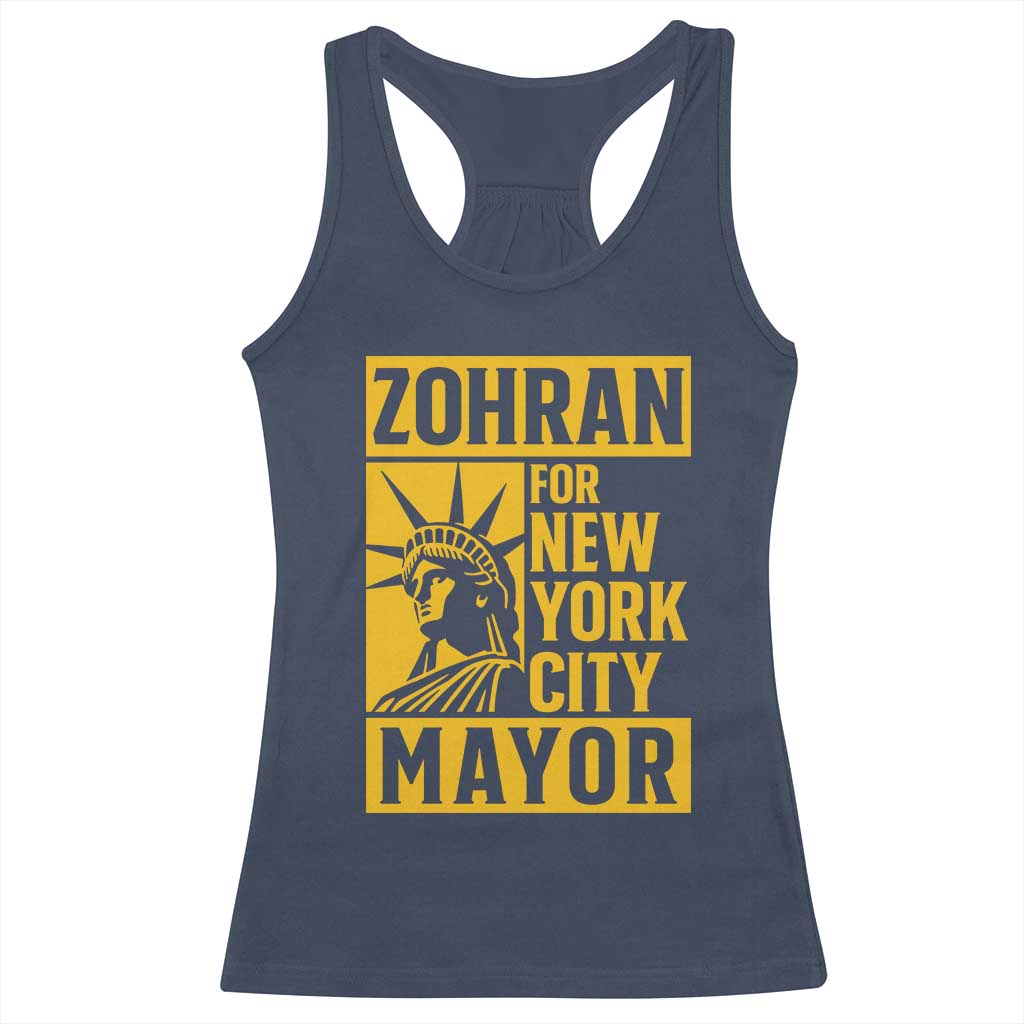 Zohran Mamdani NYC Mayor Racerback Tank Top Funny Cool Trendy Progressive - Wonder Print Shop