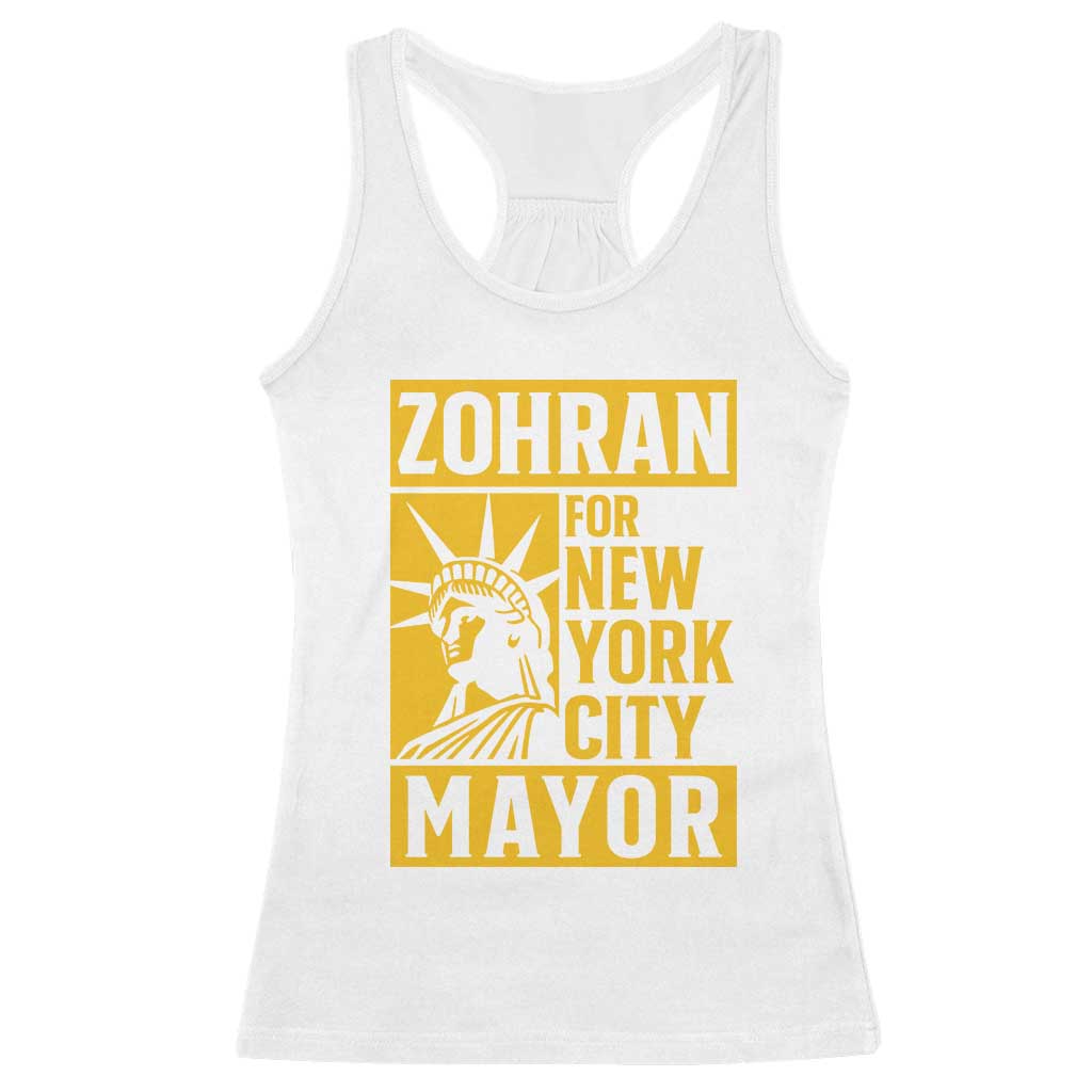 Zohran Mamdani NYC Mayor Racerback Tank Top Funny Cool Trendy Progressive - Wonder Print Shop