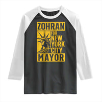 Zohran Mamdani NYC Mayor Raglan Shirt Funny Cool Trendy Progressive - Wonder Print Shop